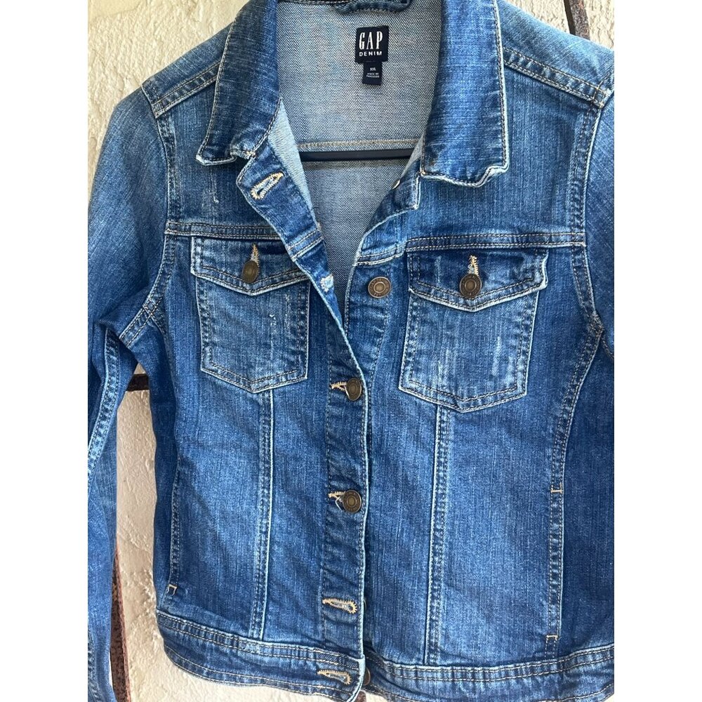 Gap Denim Jacket Girls Juniors XXL Jean 93723 - Picture 2 of 6